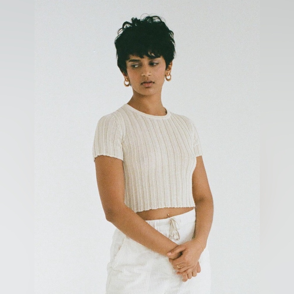 Kordal Celine Tee in Cream, XS